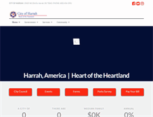 Tablet Screenshot of cityofharrah.com